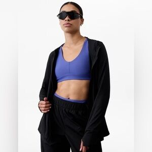 NWT Athleta Pacifica UPF Relaxed Black Jacket Size XS/P (#657489)